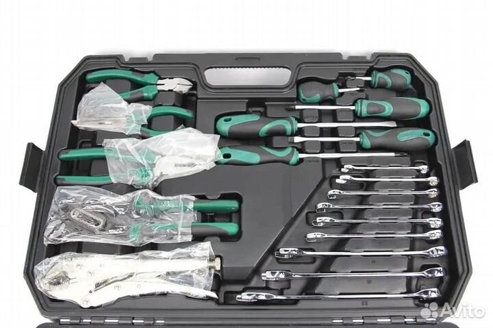 Инструменты 86 предметов с трещоткой и молотком