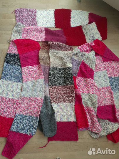 Заготовки вязаное лоскутное одеяло