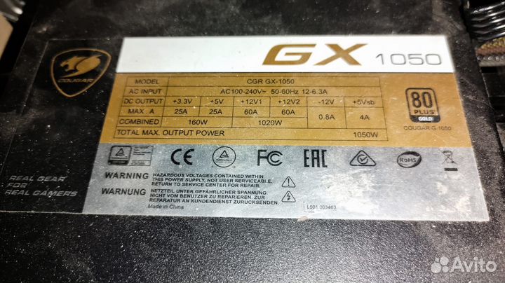 Блок питания для пк Corsair 1000W 80+ Platinum