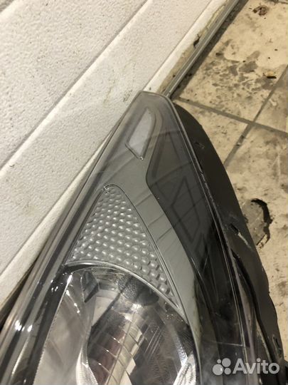Передняя левая фара хендай солярис 2 рестайлинг