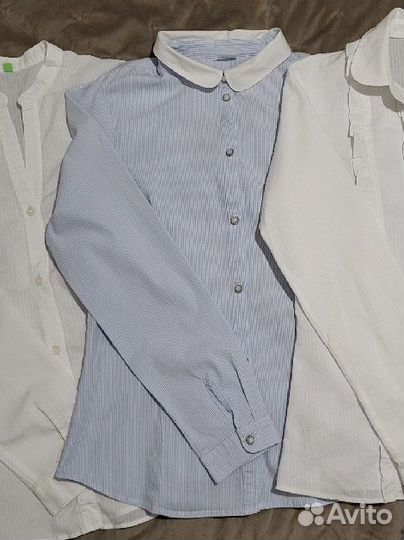 Школьная рубашка блузка на рост 152-158 см
