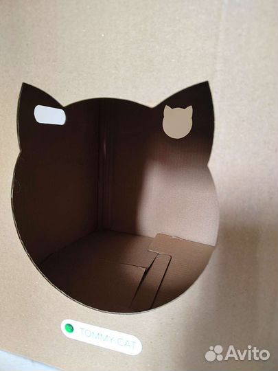 Домик для кошки картонный