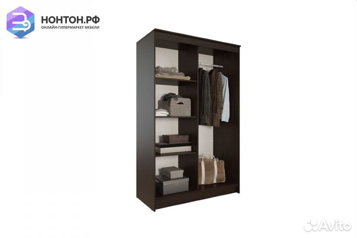 Шкаф-купе Элегант 4 венге / лоредо