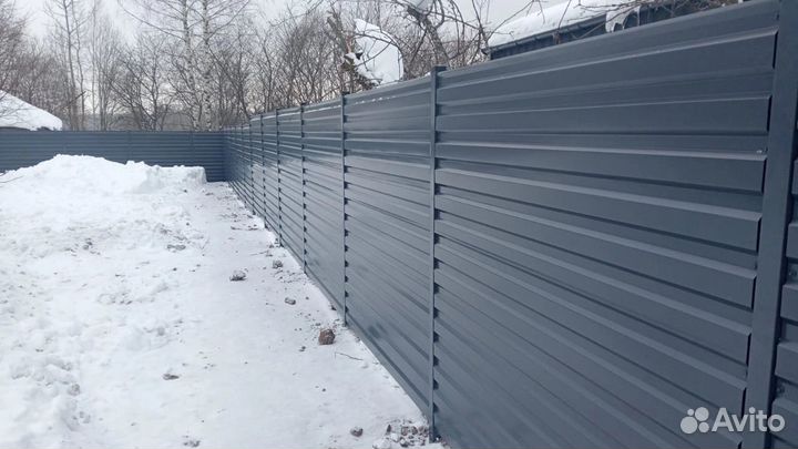 Монтаж установка заборов под ключ