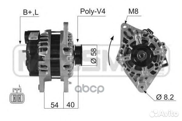 Генератор hyundai accent, getz, tucson 210022 Era
