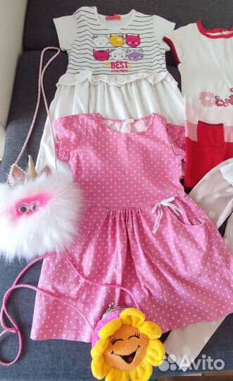 Вещи пакетом на девочку 4 5 лет