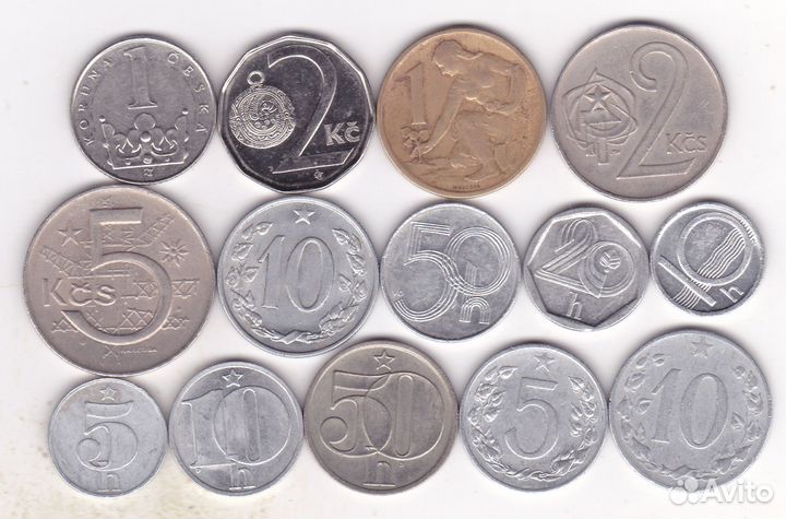 Монеты Болгарии, Венгрии, Чехии и Чехословакии