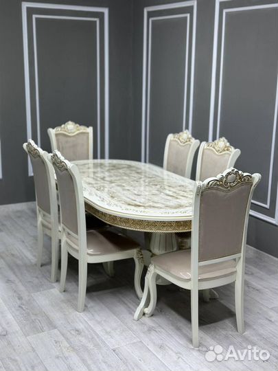 Комплект стол и стулья. Оплата при получении