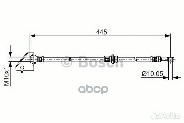 Тормозной шланг перед лев hyundai tucson (J