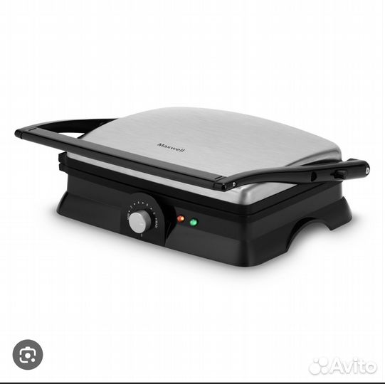 Электрогриль Maxwell MW-1960 ST серебристый