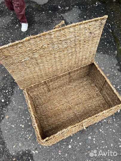 Корзина плетеная с крышкой zara home