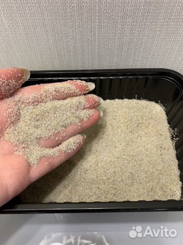 Песок кварцевый 0.5-1 мм по 1 кг