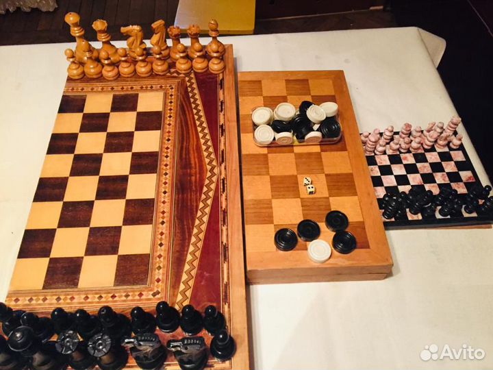 Шахматы камень Мексика и Красивая доска нарды/шахм