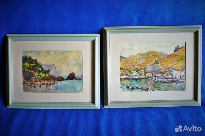 Балаклава Акварели 1996 г. Художник Терентьев А.С