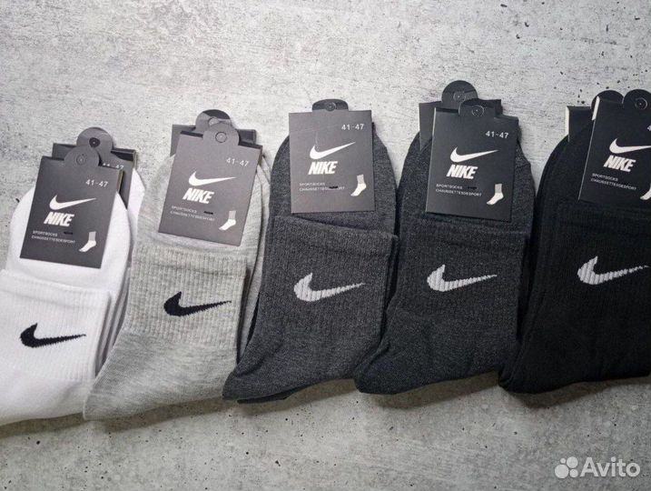 Носки Nike высокие белые