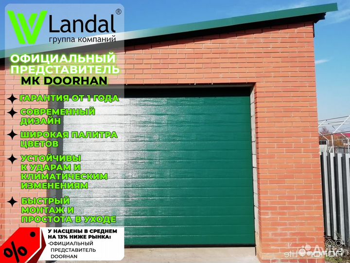 Гаражные секционные ворота