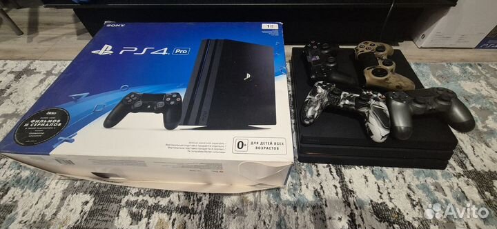 Sony playstation 4 PS4 pro 1tb с играми