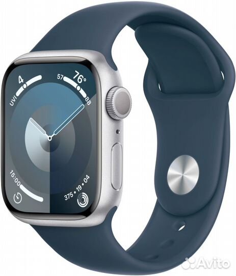 Apple Watch Series 9, 45 мм, корпус из алюминия с