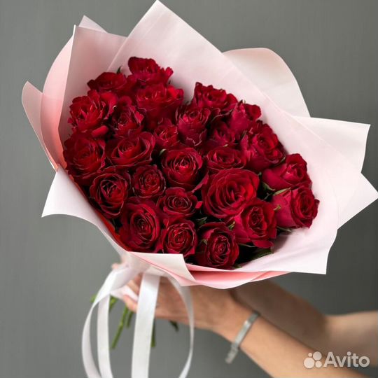 101 красная роза