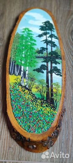 Картина на спиле дерева