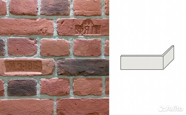 Угловой декоративный кирпич Redstone Старый Питер