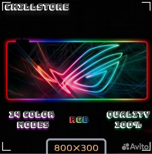 Игровые коврики для клавиатуры и мыши с RGB