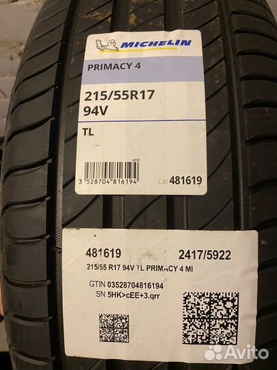 Michelin Primacy 4 215/55 R17 94V