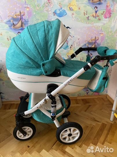 Коляска riko bruno ecco 2 в 1 жаккард и экокожа