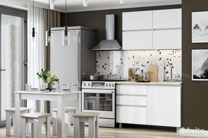 Кухня лдсп 1,2; 1,6; 2 m со столешницей