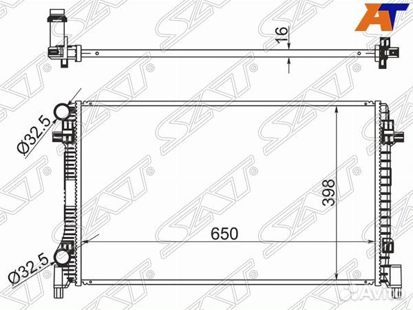 Радиатор audi A3