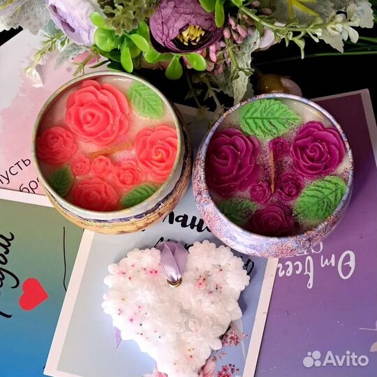 Ароматизированные свечи ручной работы