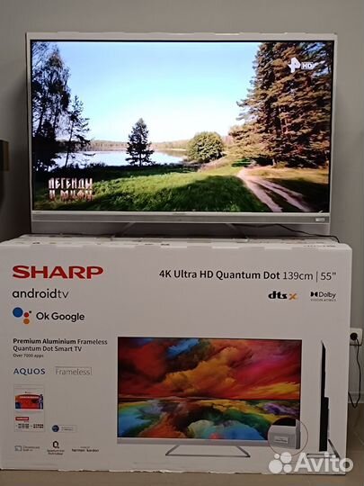 Телевизор sharp Qled 55 SMART Harman kardon