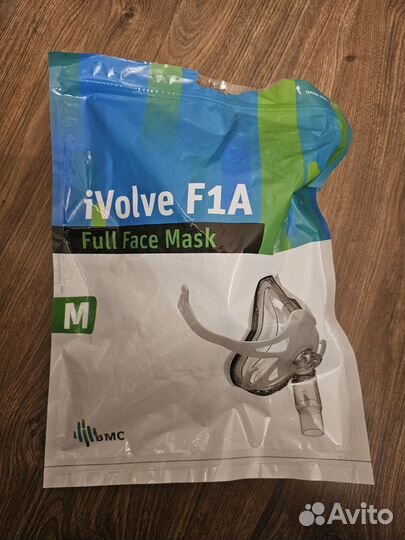 Маска кислородная силикон полнолицевая для сипап