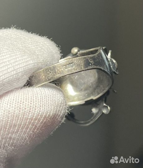 Винтажное кольцо с бирюзой