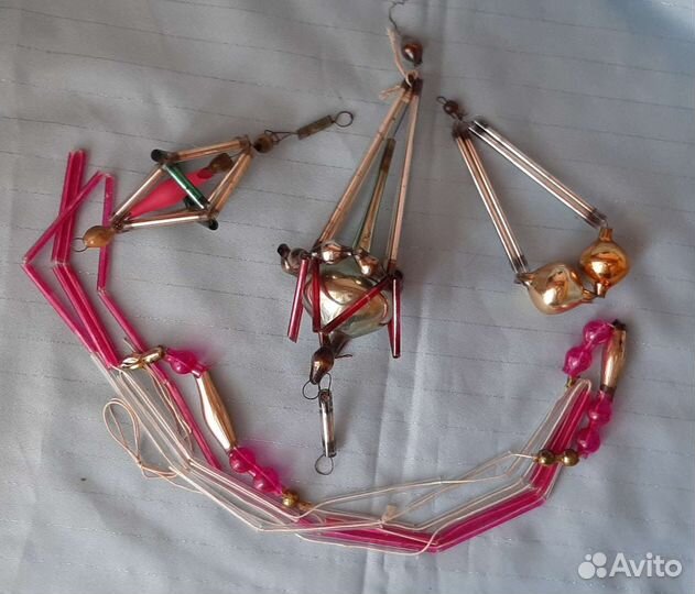 Елочные новогодние игрушки СССР
