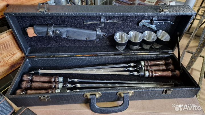 Подарочные наборы для шашлыка в кейсах