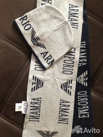 Шапка+ шарф армани