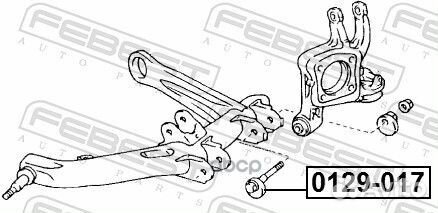 Болт с эксцентриком 0129017 Febest