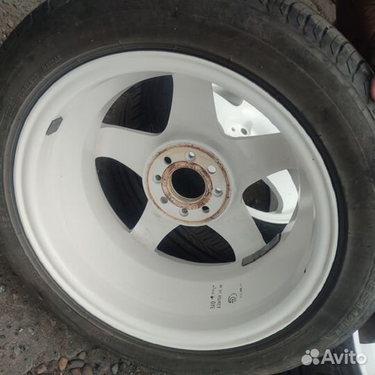 Лето Bridgestone 195/50 р15 на ковках Slik 4x98