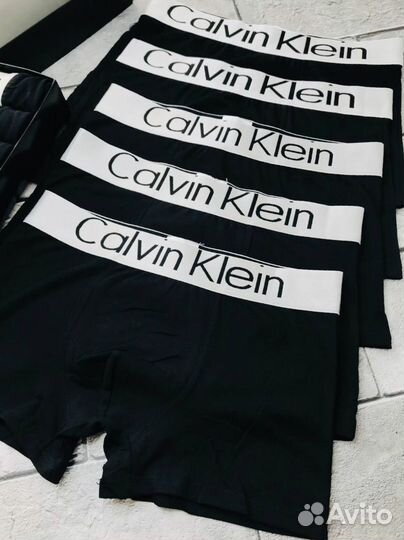 Трусы мужские боксеры calvin klein черные