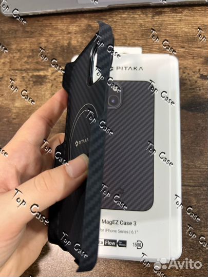 Чехол pitaka Case 3 iPhone 14/13 Black 1500D