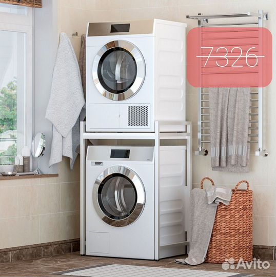 Стеллаж для установки сушильной машины в колонну