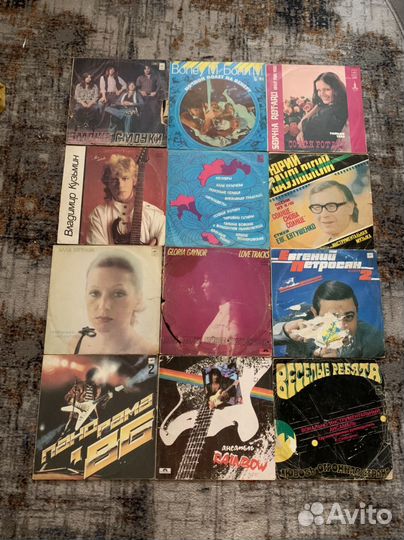 Виниловые пластинки 50 штук