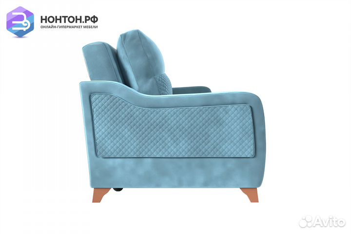 Диван книжка Дуглас 3-х местный бирюзовый