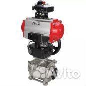 Кран шаровой DN.ru BV3232P(3pc) -FP-W-ISO-H Ду80 Ру25, полнопроходной, трехсоставной, нержавеющая ст