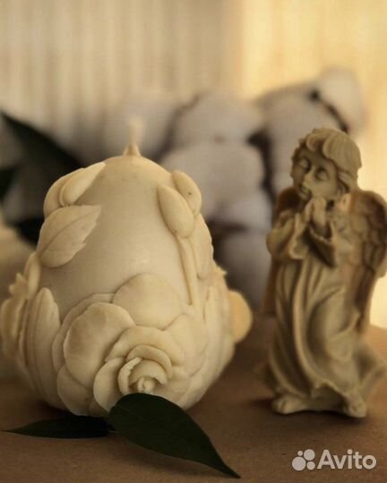 Ангел пасхальные свечи яйцо