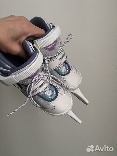 Коньки детские раздвижные Nordway 26-31 размер