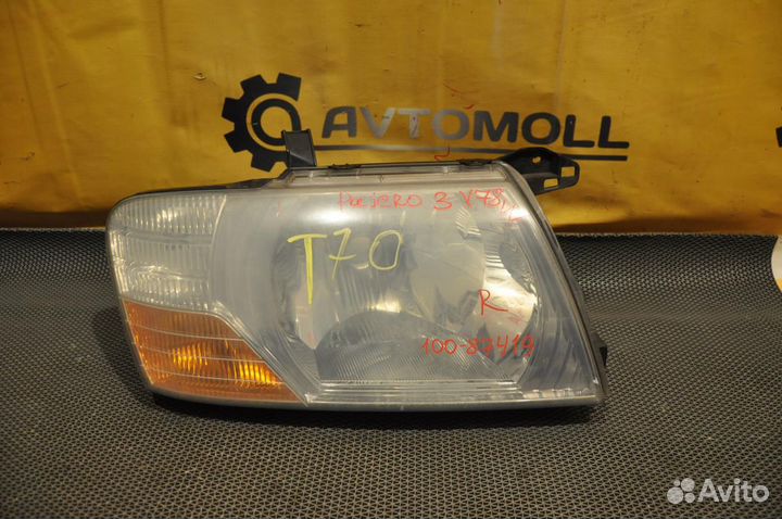 Фара правая mitsubishi pajero V78W