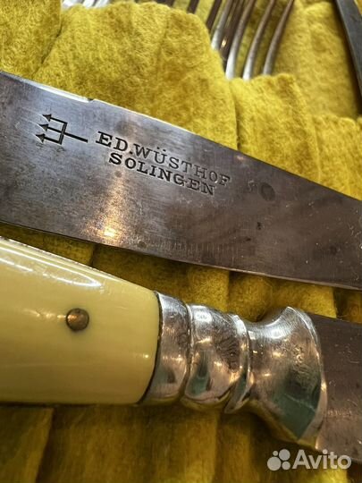 Старинный немецкий столовый набор 12+12