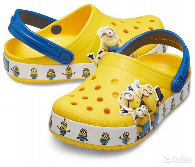 Сабо Crocs minions новые C6,C8,C9